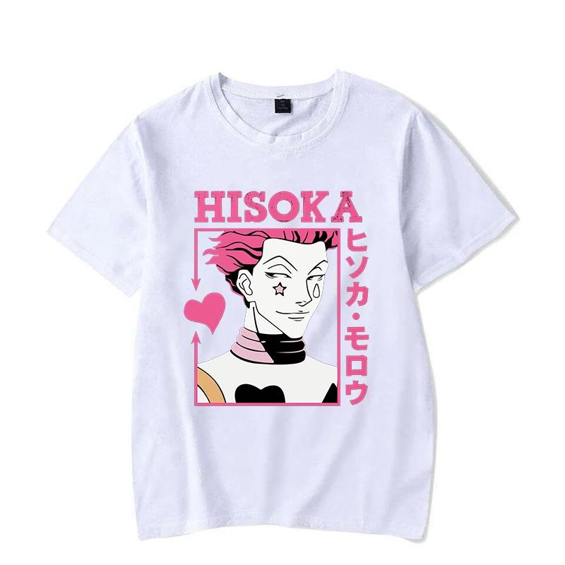 New Hot Anime Hisoka Printed Shirt Women's Men's Casual Personality T-shirt Y2k Summer T-shirt Tops