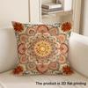 1pc Exquisite 2D Flat-Printed Pillow Covers with Intricate Patterns Sofa Cushion Cover Home Bedroom Room Decoration