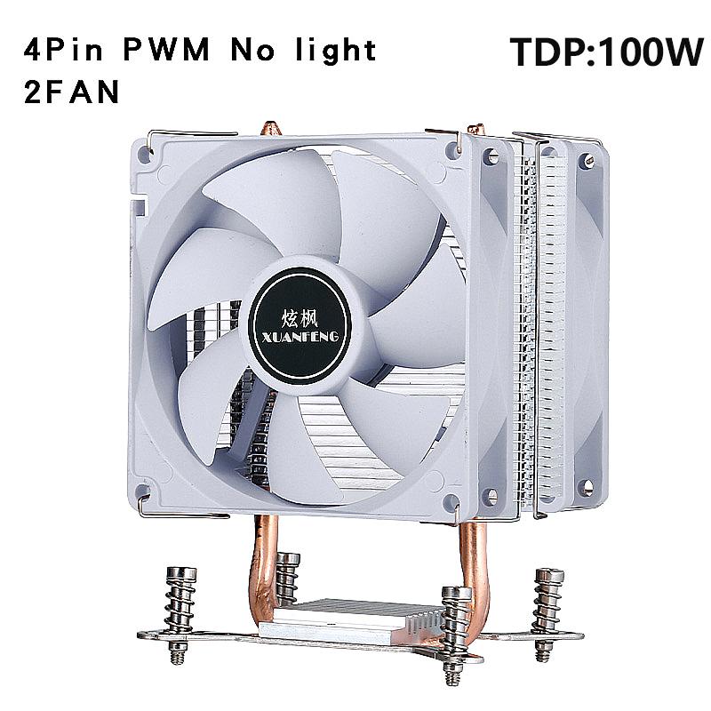 Tower Type Radiator Processor 2/4/6 Heat Pipe Air-cooled CPU Cooler White Fan mute Install slots LGA2011 2066 2099 xeon x79 x99