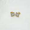 Boucles d'oreilles Clous Exquises et Minimalistes en forme de Trèfle à Quatre Feuilles en Acier Titane Résistantes au Ternissement Boucles d'oreilles Luxueuses et à la Mode