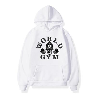 Fashion Men Hoodies World Gym Sports Harajuku Couple Men Womnen Fashion New Brand Design Pullover Men's Fleece Hoodies