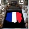 France national football team Printed Flannel Area Rug Non Slip Soft Polyester Floor Carpet Indoor Decor Mat for Bedroom Living Room Sofa