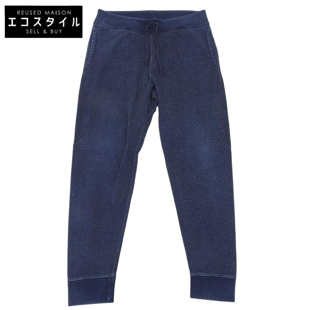 

Мужские хлопковые спортивные штаны RRL цвета индиго, Синие, Размер M Низ M синийБ/у