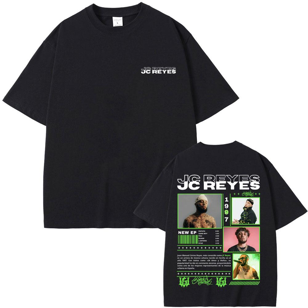 Hot Sale Rapper Jc Reyes Tour 2025 Graphic Print T-shirt Men's Hip Hop Fashion Short Sleeve T-shirts Men Retro Oversized T Shirt