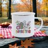 Rainbow Enamel Mug Colorful Beer Cups Breakfast Cup Happy Easter Mug Dwarf Themed Coffee Cup For BBQ Party Original Mugs Funny