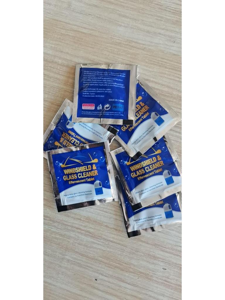 Effervescent Windshield Washer Fluid Tablets - Super Concentrated Cleaning Agent for Car Glass