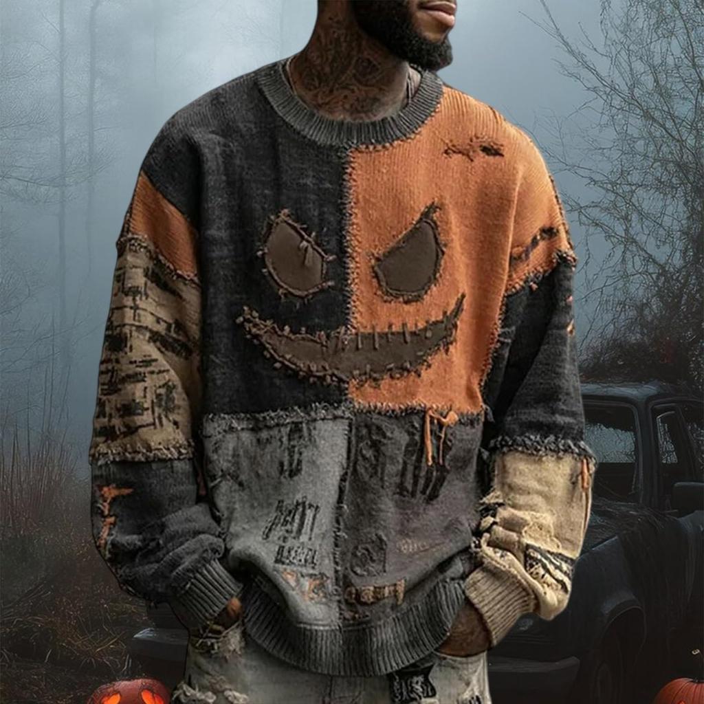 Gensere for menn Strikket genser Søt skjorte Høstgenser Genser