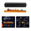 Natural Crystal 9-Planets Ball Solar System Sun with Rock Quartz Stones Wooden Box Beads Desktop Decorative Item