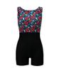 Akuatika Women'S 2-Part Indoor Swimsuit Aqa29463 General Use Goggles Pouch Nose Clip 7-Piece Set