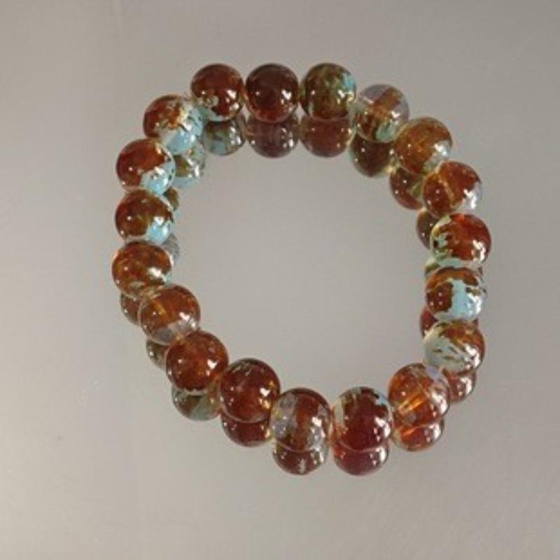 

New Chinese Anti-Longevity Stone Mountain Beaded Bracelet Women S Tide Niche Design Bracelet Jewelry