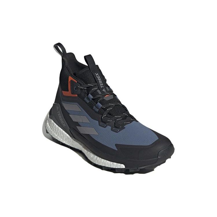 adidas Terrex Free Hiker 2 GORE-TEX Wonder Steel Grey Men Sneakers Blue Grey-Three Impact-Orange GZ3288