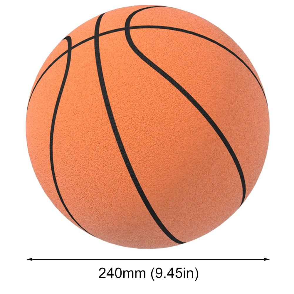 18/21/24CM Silent Sponge Basketball Bounce High Silent Ball Basketball Sports Game Children's Birthday Gift Indoor Basketball
