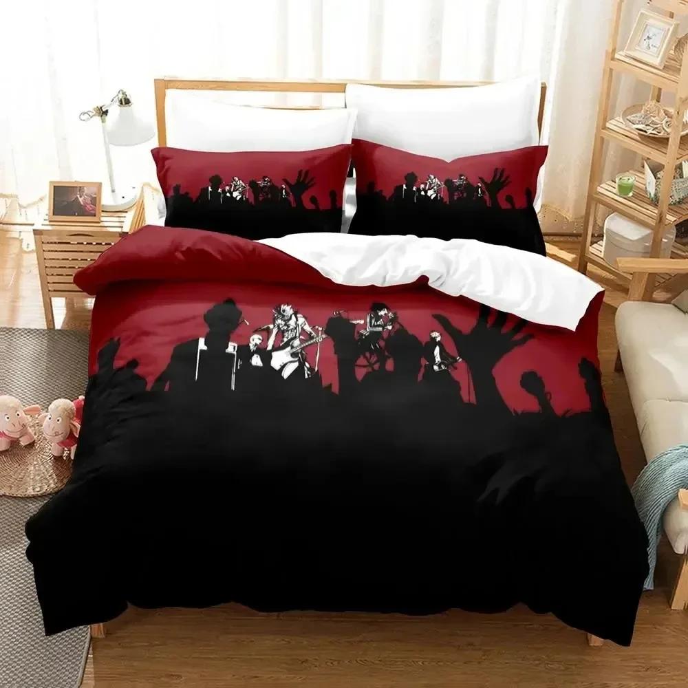Anime Nana Black Stones Supplies Set Duvet Cover Set Bedding Sets Adults Bed With Pillowcases No Filling Luxury Birthday Gifts