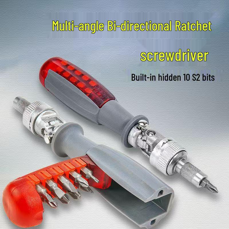 German Precision S2 Multifunctional Alloy Ratchet Screwdriver Set