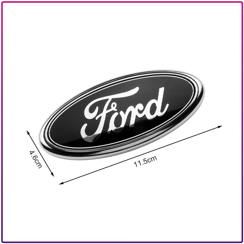 1 Adet Ford Mondeo Focus Fusion MK2 MK4 F150 F250 İçin Logo 11.5cm Araba Ön Kaput Logosu Arka Bagaj Rozet Çıkartması