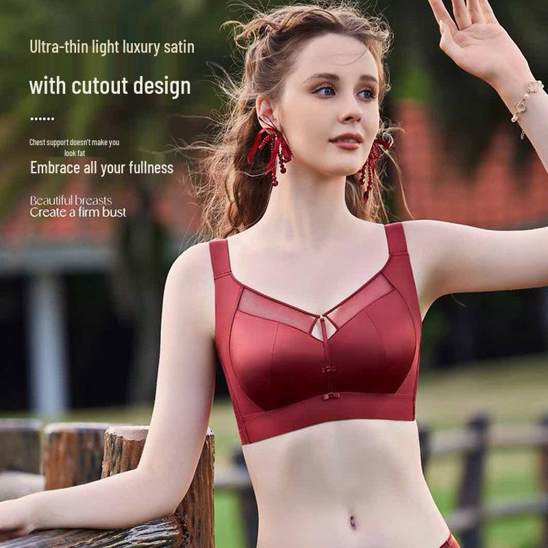 Yuanrou Collection Anti-Hänge-Weich-Bügel-BH - Minimierend, Leichte Stütze für große Brüste