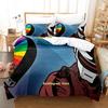 New Hip Hop Daft Punk Bedding Set Cartoon Anime Three-piece Set Adult Kid Bedroom Duvetcover Sets 3D Kawaii Roupa De Cama Casal