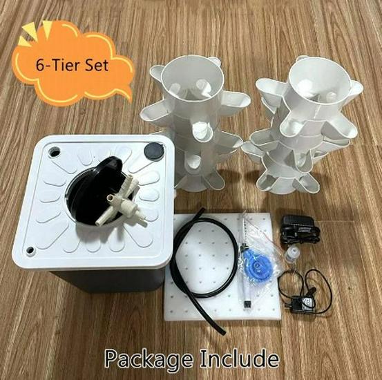 Mini Hydroponic Tower: Soilless Vegetable Growing Machine for Home or School Projects