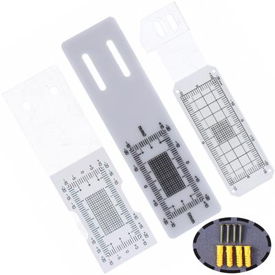 Clear Acrylic Crack Gap Gauge Monitor Accurate Crack Monitoring Record Tool Crack Measuring Instrument For Monitoring Wall Crack