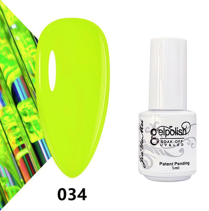 GELPOLISH Nail Art Set: Base, Top Coat, Transparent & White Gel Polishes
