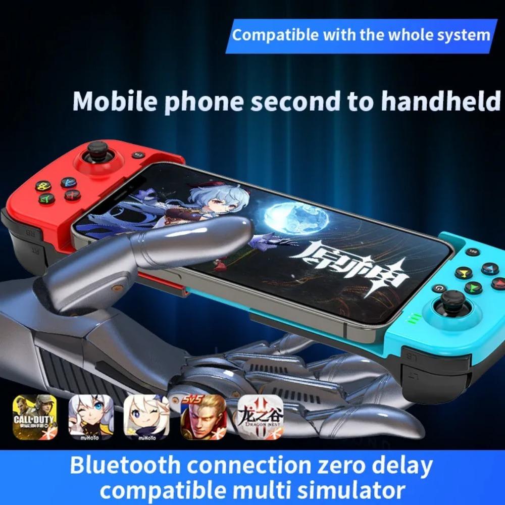Cell Phone Gamepad with Expandable Game Controller Support for Android/iOS/Hongmeng Mobile Game Controllers Ergonomic GamePad
