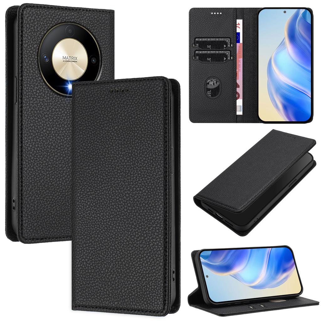 For Honor X50 5G/Honor X9b 5G Wallet Case RFID Blocking Litchi Texture Leather Mobile Cover