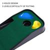 Children Portable Oudtoor Indoor 3 Golf Holes Golfing Practice Green Putting Mat Club Balls Kit