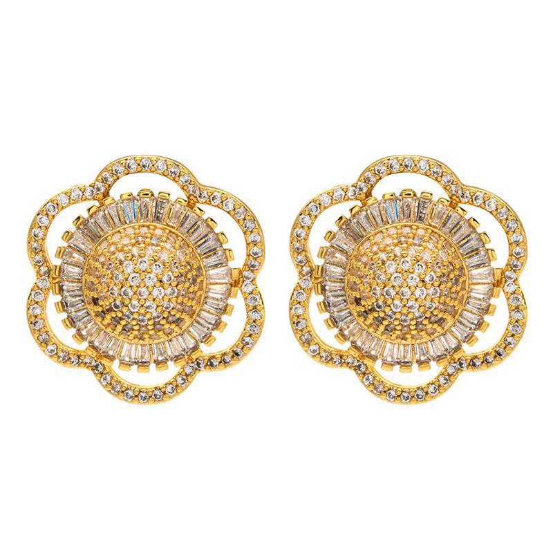 

Европейский и американский темперамент Геометрические серьги с кисточками из циркона для женщин жёлтый