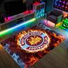 West Ham United Fußball Design Kristall Samt Teppich Gemütlich Nicht?Rutschfester Teppich mit Aufdruck für Schlafzimmer Wohnzimmer Eingang