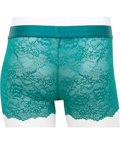 Wacoal Men's Lace Boxer Briefs, Designed for Beauty and Comfort, Regular Length, Front Closure, Underwear [2022 Good Design Award Winner] WT3822 TU L