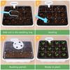 12 Holes Indoor Greenhouse Cultivation Box Seeding Tray Plant Nursery Box Set Gardening Germination Tray for Plant
