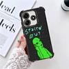 Funny Space UFO Alien Thing Soft Phone Case For Xiaomi Redmi Note 14 15 Pro Plus 13 12 11S 11T 5G 10 9S 9 Plating Anti-Fall Fund