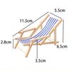 Mini 1/12 Dollhouse Chair Multicolors Summer Vacation Beach Chair  For OB11 Doll