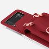 Luxury Design Shoulder Strap Case for Z Flip 4 Mobile Phone with Shockproof and Phone Stand Features