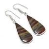 Natural Picasso Jasper Gemstone 925 Sterling Silver Jewelry Earring 1.85" AEE-10979
