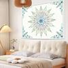Floral Mandala Wall Tapestry Boho Home Decor Pastel Pattern Art Living Room Bedroom Hanging Design Coastal Style Decor