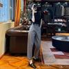 Women's High Waist Slimming Cigarette Pants – Spring/Autumn 2026 Straight Leg Harem Style