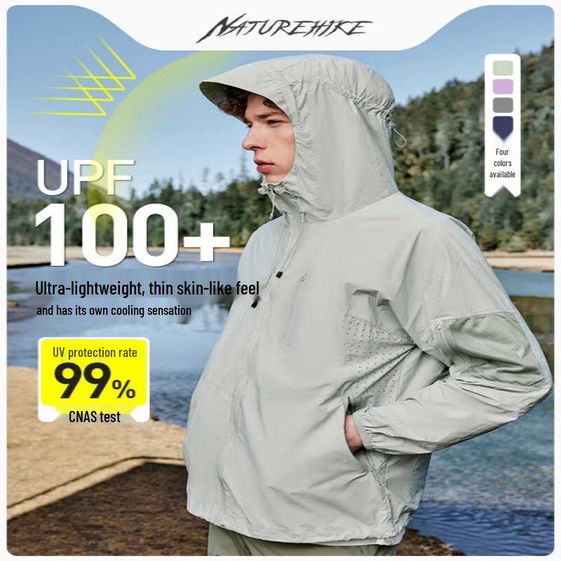 

Мужская легкая рубашка с длинным рукавом Naturehike с защитой от УФ-излучения S