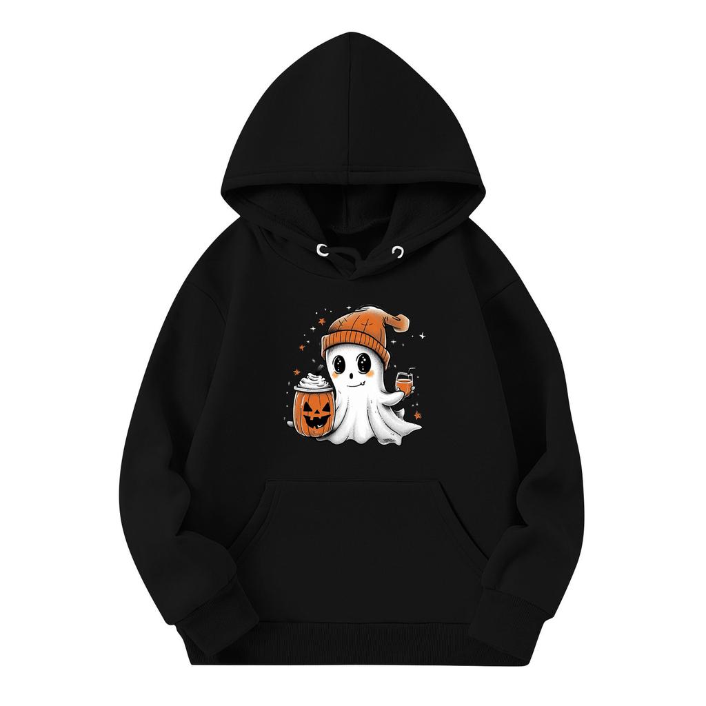 Sweatshirts For Teen Girls Hoodies Long Sleeve Drawstring Pullover Cute Oversized Hoodie Halloween Day