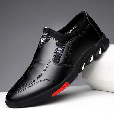 Men's Casual Leather Shoes Spring 2025 Men's Shoes Comfortable Silp On Work Shoes Male Soft Non-slip Loafers Summer Flat Shoes