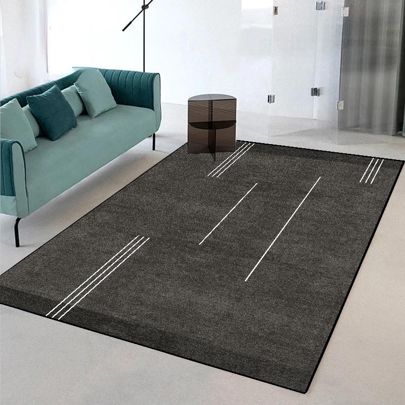 Nordische Geometrische Teppiche Große Fläche Rutschfeste Waschbare Teppiche für Wohnzimmer Schlafzimmer Weiche Lounge Heimdeko Matte