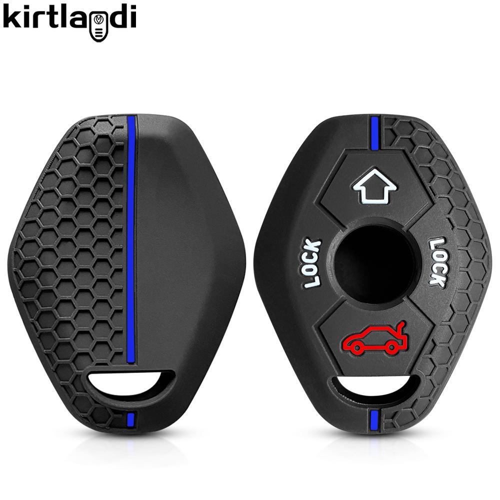 

Silicone remote car key cover Holder Key Case For Bmw E46 E39 E53 X5 X3 E83 X3 Serie 7 5 3 330i Accessories keychain