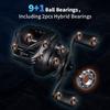 Mavllos Resolute Ultralight Baitcasting Lure Capacity Carbon 20 Levels of Braking Magnetic Reel, 7.11 Ratio, 9+1 Bearings, 2-22g, Frame, 4kg, Force,