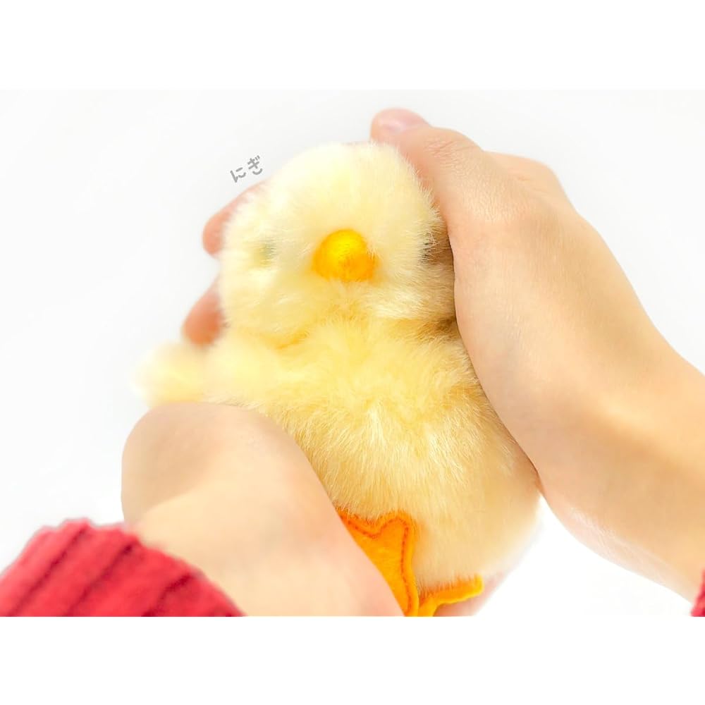 Yoshitoku Riku no Nakama-tachi Plush Toy Chick 180444 15cm Soft Stuffed Animal