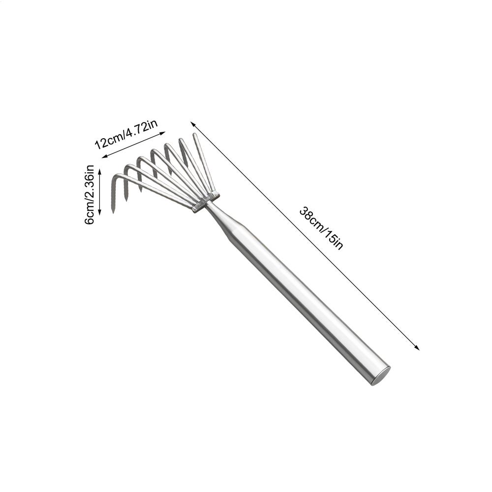 Small Garden Rake Steel Farming And Gardening Small Flowers Vegetables Tools Digging Leveling Loosening Soil Yard Lawn