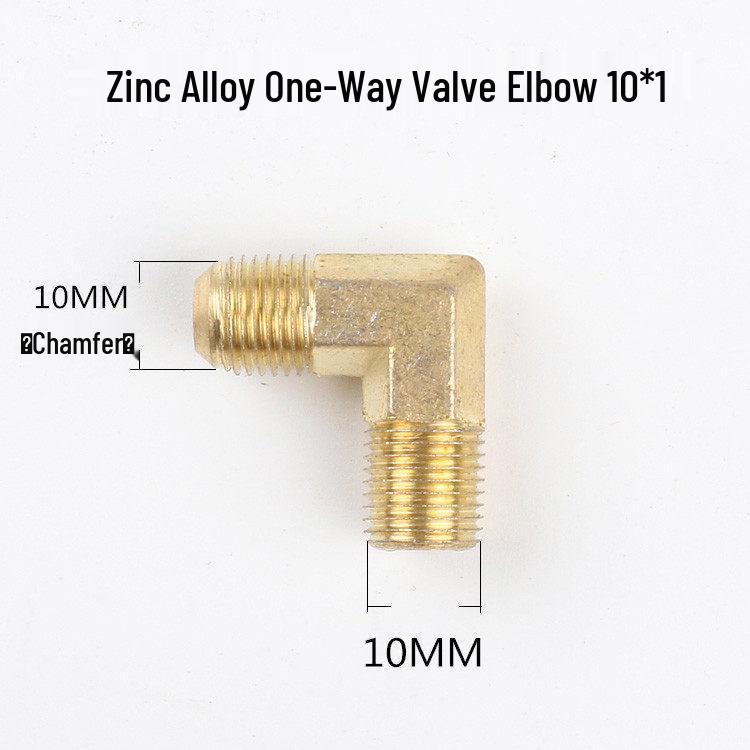 

Oil-Free Air Compressor Elbow Pump Valve Adapter, Right Angle, 1/4 , 3/8 , 1/2 .