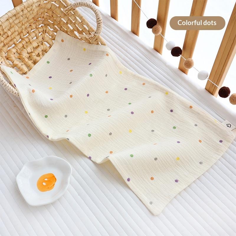 25X50Cm Baby Six-Layer Pure Cotton Gauze Small Towel Face Towel Square Towel Mouth Towel Baby Washcloth