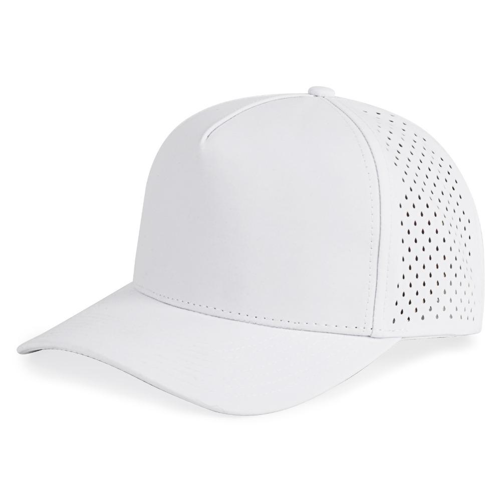 

New Design Quick Drying Baseball Cap Water-Resistant Breathable Sports Hat Lightweight Polyester Visor Cap білий