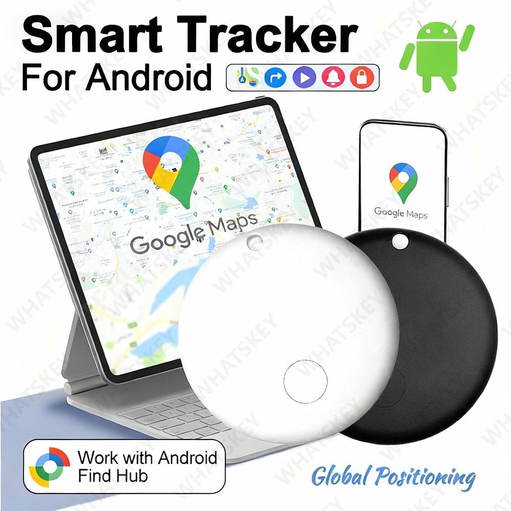 Mini GPS Locator Android AntiLost Alarm Google Find My Wallet Keychain Smart Tag Bluetooth-Compatible Dog Pet Child Key Finder