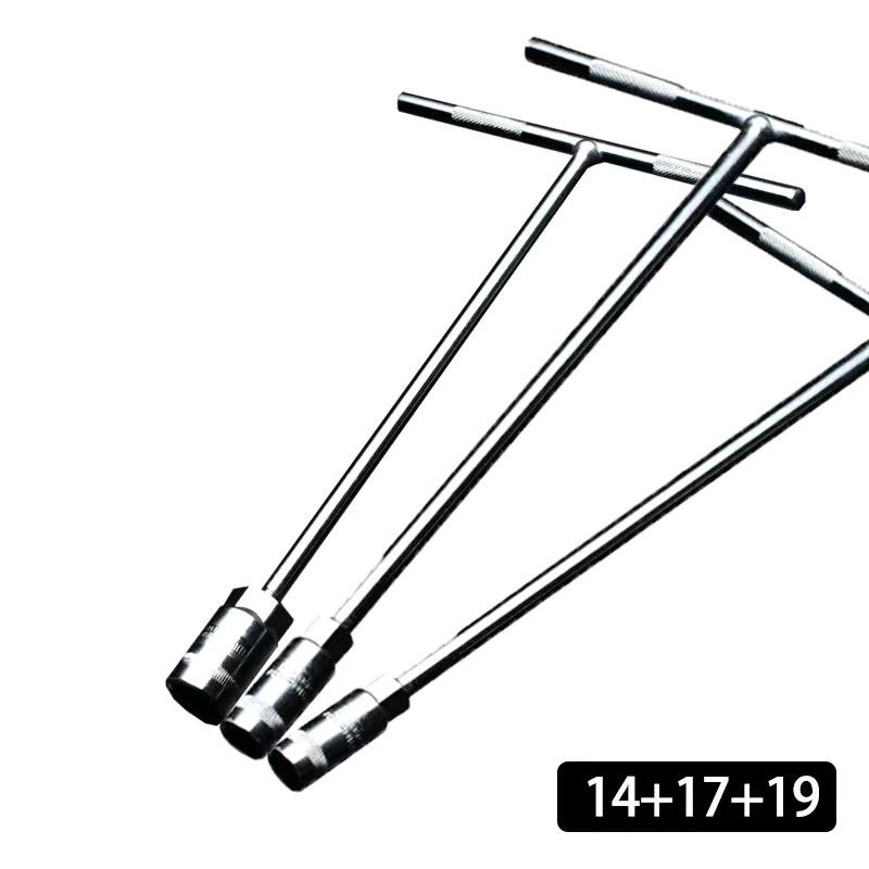 T-Bar Wrench Socket Set, 6-19mm Hex for Car and Motorcycle Repair